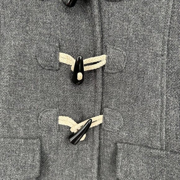 Banana Republic Women's Gray Pea Coat Toggle Buttons Size XS‎ Wool Blend - Picture 3 of 9